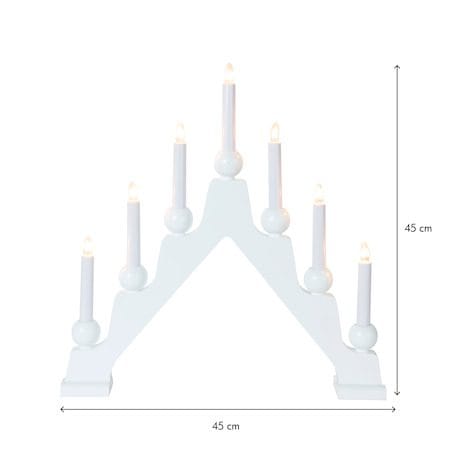 Emma Ljusstake 45 cm - vit - Inredning - Dekoration & inredningsdetaljer - Julpynt & juldekoration