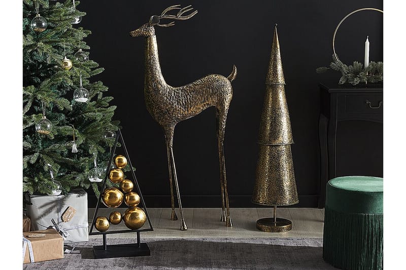 Figur Ahjola Ren - Keramik/Guld - Inredning - Dekoration & inredningsdetaljer