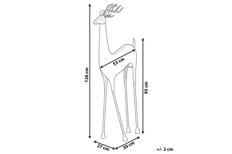 Figur Ahjola Ren - Keramik/Guld - Inredning - Dekoration & inredningsdetaljer