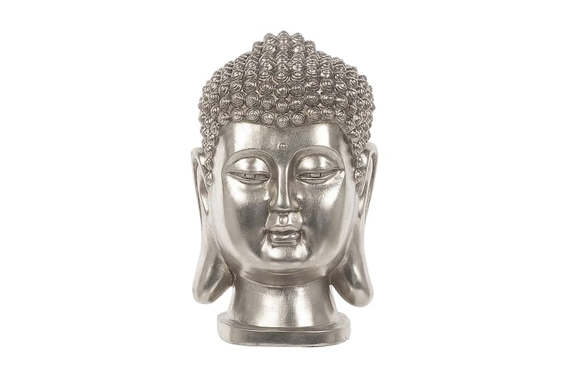 Figur Buddha 24|24|41 cm - Silver - Dekoration & inredningsdetaljer