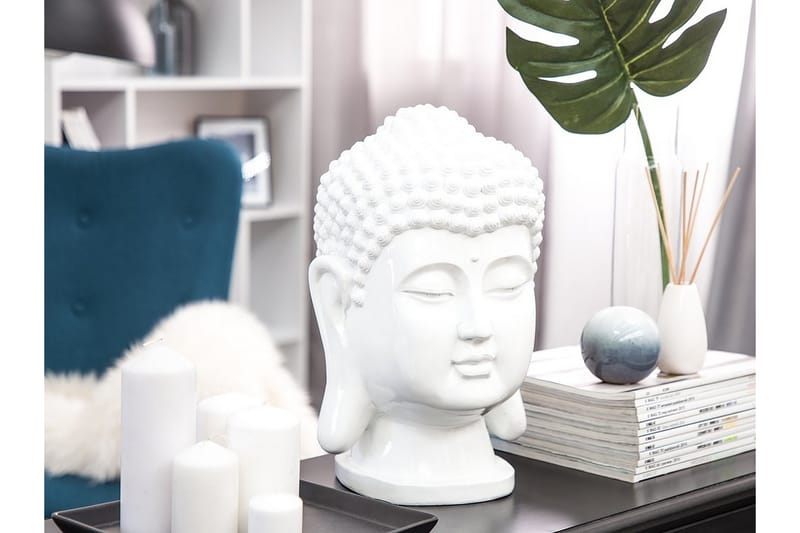 Figur Buddha 24|24|41 cm - Vit - Inredning - Dekoration & inredningsdetaljer
