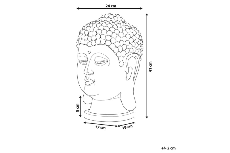 Figur Buddha 24|24|41 cm - Vit - Inredning - Dekoration & inredningsdetaljer