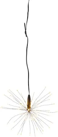 Firework Hängande dekoration belysning 16 cm, svart