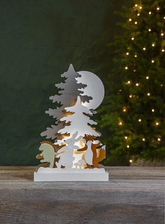 Forest Friends Inomhusdekoration belysning 28 cm - flerfärgad - Inredning - Dekoration & inredningsdetaljer - Julpynt & juldekoration