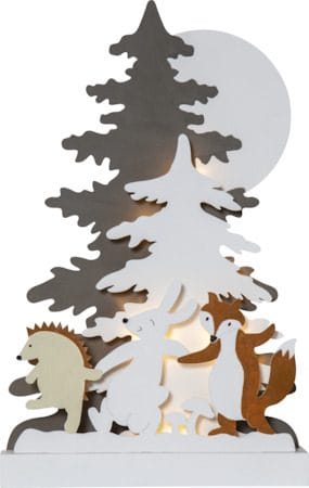 Forest Friends Inomhusdekoration belysning 28 cm - flerfärgad - Inredning - Dekoration & inredningsdetaljer - Julpynt & juldekoration