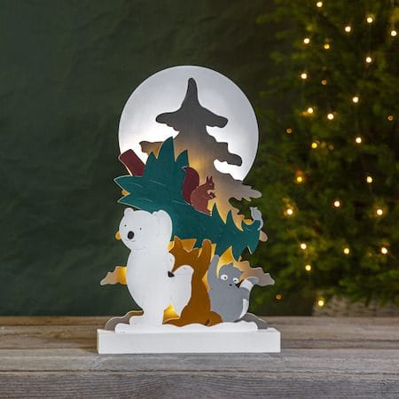 Forest Friends Inomhusdekoration belysning 28 cm - flerfärgad - Inredning - Dekoration & inredningsdetaljer - Julpynt & juldekoration