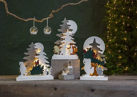 Forest Friends Inomhusdekoration belysning 28 cm - flerfärgad - Inredning - Dekoration & inredningsdetaljer - Julpynt & juldekoration