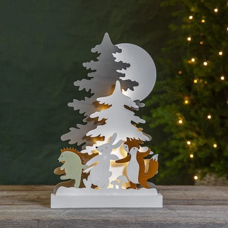 Forest Friends Inomhusdekoration belysning 28 cm - flerfärgad - Inredning - Dekoration & inredningsdetaljer - Julpynt & juldekoration