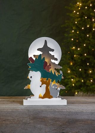Forest Friends Inomhusdekoration belysning 28 cm - flerfärgad - Inredning - Dekoration & inredningsdetaljer - Julpynt & juldekoration