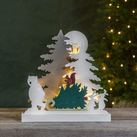 Forest Friends Inomhusdekoration belysning 37 cm - flerfärgad - Inredning - Dekoration & inredningsdetaljer - Julpynt & juldekoration