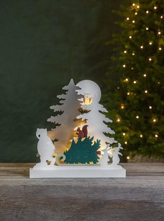 Forest Friends Inomhusdekoration belysning 37 cm - flerfärgad - Inredning - Dekoration & inredningsdetaljer - Julpynt & juldekoration