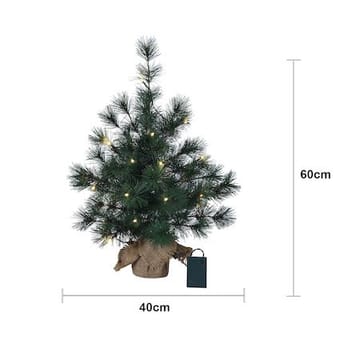 Furu Liten julgran med belysning 60 cm - grön - Inredning - Dekoration & inredningsdetaljer - Julpynt & juldekoration