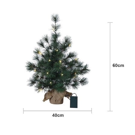 Furu Liten julgran med belysning 60 cm - grön - Inredning - Dekoration & inredningsdetaljer - Julpynt & juldekoration