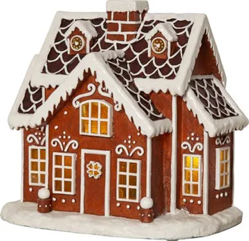 Gingerville Inomhusdekoration belysning 26 cm - brun - Inredning - Dekoration & inredningsdetaljer - Julpynt & juldekoration