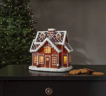 Gingerville Inomhusdekoration belysning 26 cm - brun - Inredning - Dekoration & inredningsdetaljer - Julpynt & juldekoration