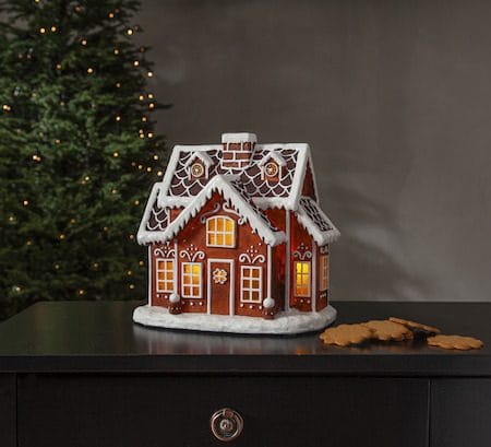 Gingerville Inomhusdekoration belysning 26 cm - brun - Inredning - Dekoration & inredningsdetaljer - Julpynt & juldekoration