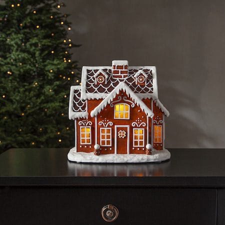 Gingerville Inomhusdekoration belysning 26 cm - brun - Inredning - Dekoration & inredningsdetaljer - Julpynt & juldekoration
