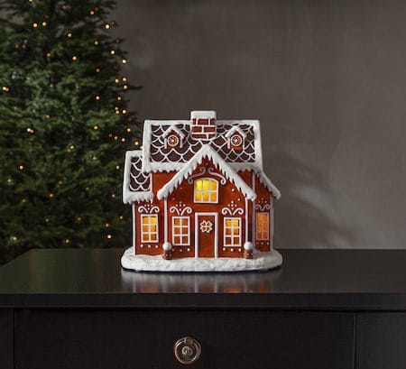 Gingerville Inomhusdekoration belysning 26 cm - brun - Inredning - Dekoration & inredningsdetaljer - Julpynt & juldekoration