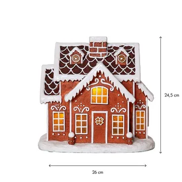 Gingerville Inomhusdekoration belysning 26 cm - brun - Inredning - Dekoration & inredningsdetaljer - Julpynt & juldekoration