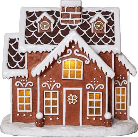 Gingerville Inomhusdekoration belysning 26 cm, brun