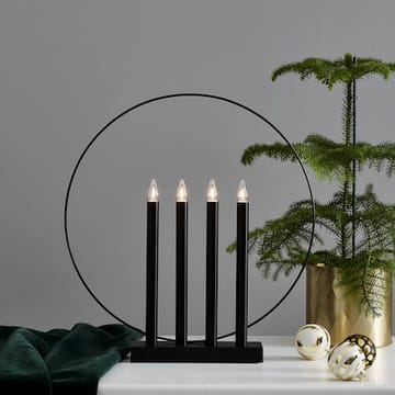 Glory Adventsljusstake 42 cm - Ljusstake i Metall - Svart - Inredning - Dekoration & inredningsdetaljer - Julpynt & juldekoration