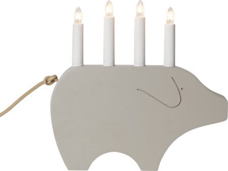 Gry Ljusstake 28.5 cm - beige - Inredning - Dekoration & inredningsdetaljer - Julpynt & juldekoration