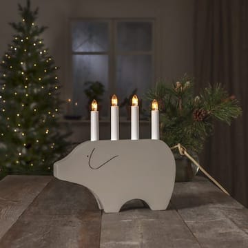 Gry Ljusstake 28.5 cm - beige - Inredning - Dekoration & inredningsdetaljer - Julpynt & juldekoration