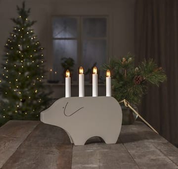 Gry Ljusstake 28.5 cm - beige - Inredning - Dekoration & inredningsdetaljer - Julpynt & juldekoration