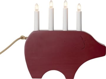 Gry Ljusstake 28.5 cm - röd - Inredning - Dekoration & inredningsdetaljer - Julpynt & juldekoration