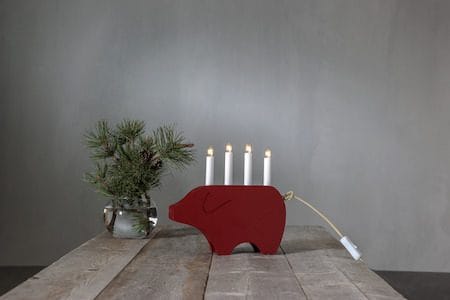 Gry Ljusstake 28.5 cm - röd - Inredning - Dekoration & inredningsdetaljer - Julpynt & juldekoration