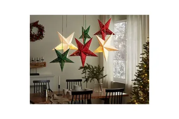 Hängande dekorationer Motti set om 2 Grön, 45x18x45 cm - Grön, 45x18x45 cm - Inredning - Dekoration & inredningsdetaljer - Julpynt & juldekoration