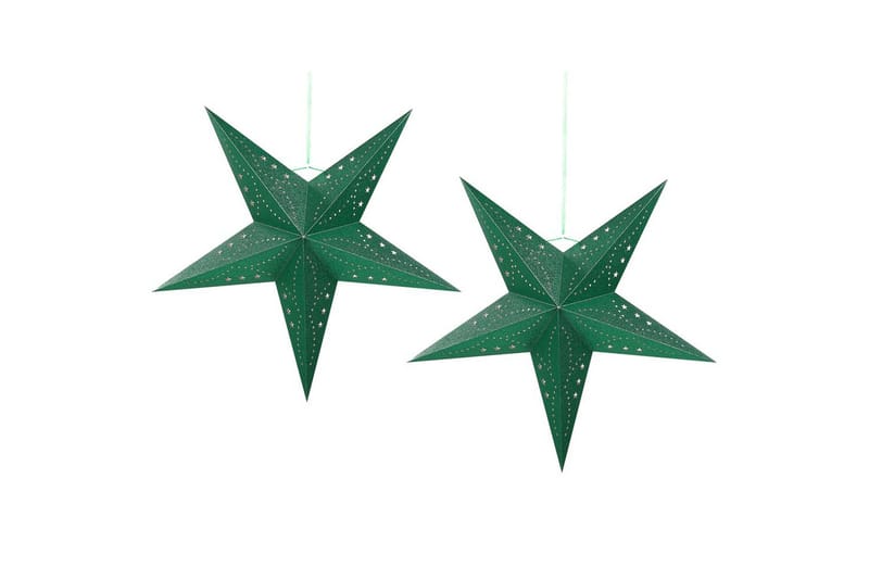 Hängande dekorationer Motti set om 2 Grön, 60x18x60 cm, Grön, 60x18x60 cm