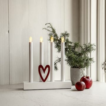 Hilma Ljusstake 22 cm - vit - Inredning - Dekoration & inredningsdetaljer - Julpynt & juldekoration