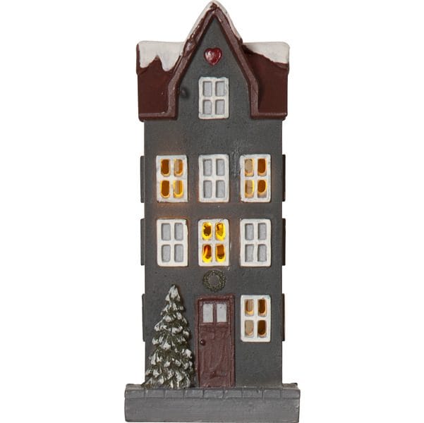 Hus Inomhusdekoration Julbelysning 14.5 cm - grå - Inredning - Dekoration & inredningsdetaljer - Julpynt & juldekoration