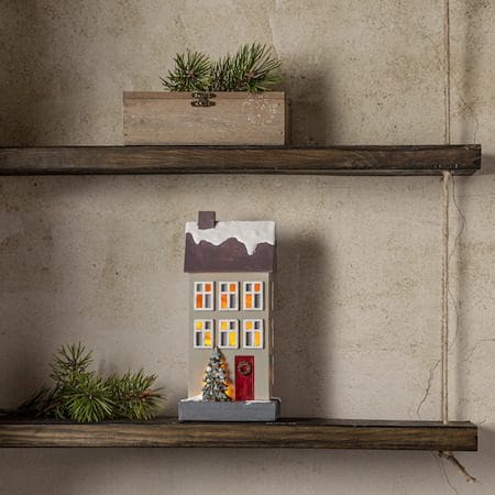 Hus Inomhusdekoration Julbelysning 24 cm - beige - Inredning - Dekoration & inredningsdetaljer - Julpynt & juldekoration