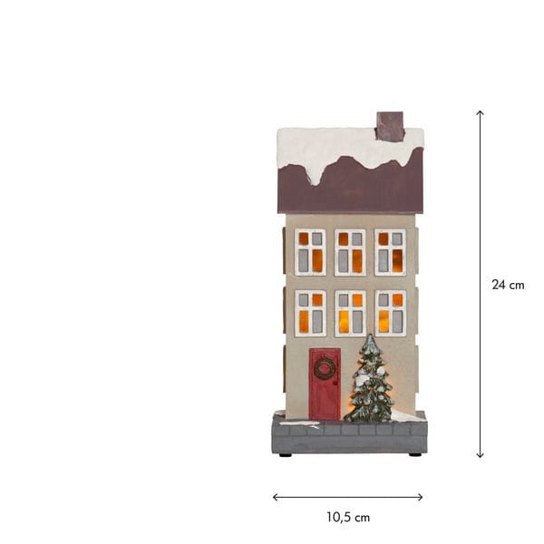 Hus Inomhusdekoration Julbelysning 24 cm - beige - Inredning - Dekoration & inredningsdetaljer - Julpynt & juldekoration