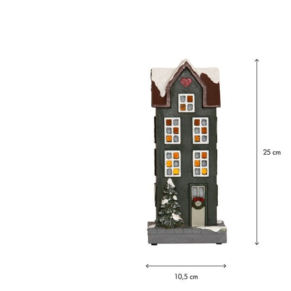 Hus Inomhusdekoration Julbelysning 25 cm - grön - Inredning - Dekoration & inredningsdetaljer - Julpynt & juldekoration