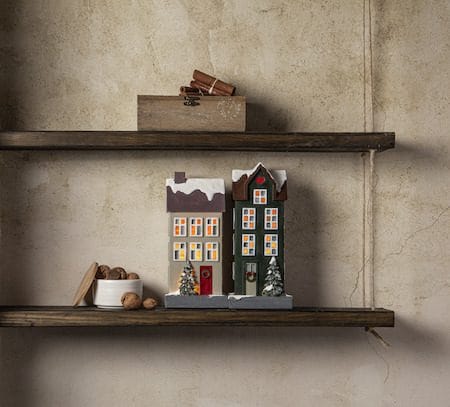 Hus Inomhusdekoration Julbelysning 25 cm - grön - Inredning - Dekoration & inredningsdetaljer - Julpynt & juldekoration