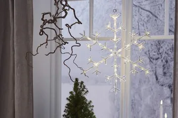 Icy Snöflinga 40 cm - transparent - Inredning - Dekoration & inredningsdetaljer - Julpynt & juldekoration