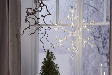 Icy Snöflinga 40 cm - transparent - Inredning - Dekoration & inredningsdetaljer - Julpynt & juldekoration