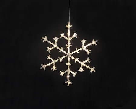 Icy Snöflinga 40 cm - transparent - Inredning - Dekoration & inredningsdetaljer - Julpynt & juldekoration