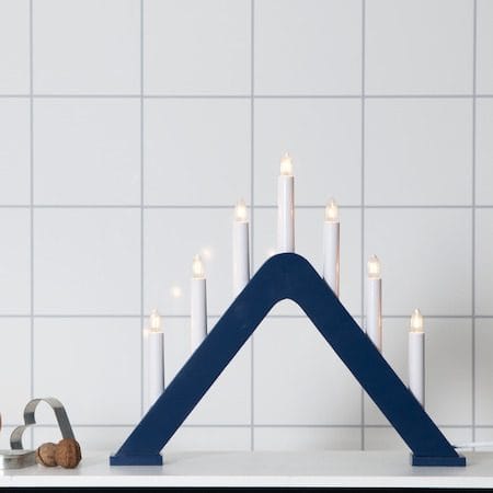 Jarve Ljusstake 41 cm - blå - Inredning - Dekoration & inredningsdetaljer - Julpynt & juldekoration