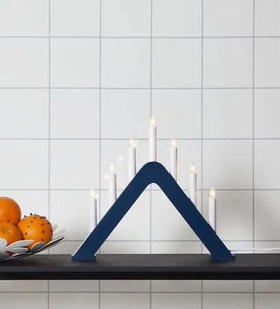 Jarve Ljusstake 41 cm, blå