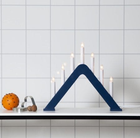 Jarve Ljusstake 41 cm - blå - Inredning - Dekoration & inredningsdetaljer - Julpynt & juldekoration
