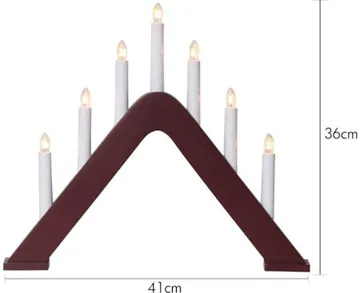 Jarve Ljusstake 41 cm - röd - Inredning - Dekoration & inredningsdetaljer - Julpynt & juldekoration