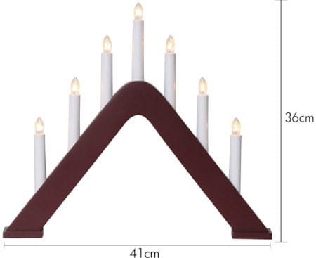 Jarve Ljusstake 41 cm - röd - Inredning - Dekoration & inredningsdetaljer - Julpynt & juldekoration