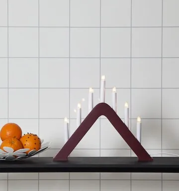 Jarve Ljusstake 41 cm - röd - Inredning - Dekoration & inredningsdetaljer - Julpynt & juldekoration