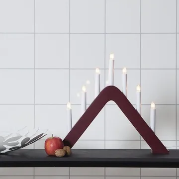 Jarve Ljusstake 41 cm - röd - Inredning - Dekoration & inredningsdetaljer - Julpynt & juldekoration