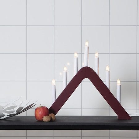 Jarve Ljusstake 41 cm - röd - Inredning - Dekoration & inredningsdetaljer - Julpynt & juldekoration
