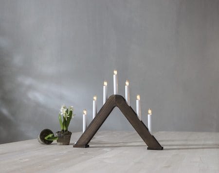Jarve Ljusstake 41 cm - valnötsbrun - Inredning - Dekoration & inredningsdetaljer - Julpynt & juldekoration